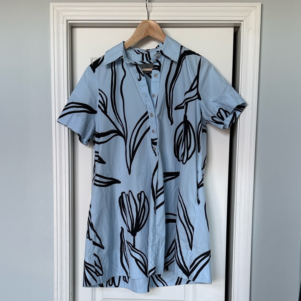 Anthropologie Polli Swing Tunic Blue - XS